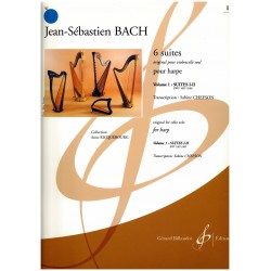 Jean Sébastien Bach, 6 suites pour harpe, vol. I : suites I-III