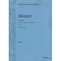 Mozart, Concerto pour flûte, harpe et orchestre, Partitur