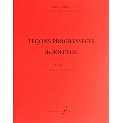 Alain GRIMOIN, Leçons Progressives de Solfège Volume 2