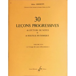 Alain GRIMOIN, 30 Leçons Progressives Volume 3A