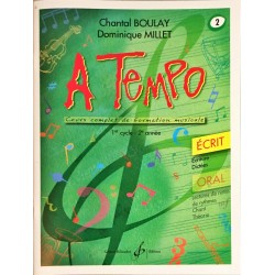 Chantal Boulay - Dominique Millet, A Tempo Volume 2, Livre Ecrit