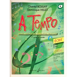 Chantal Boulay - Dominique Millet, A Tempo Volume 4, Livre Ecrit