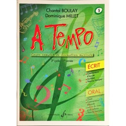 Chantal Boulay - Dominique Millet, A Tempo Volume 5, Livre Ecrit