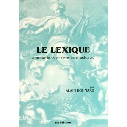 Alain Bonnard, Le lexique