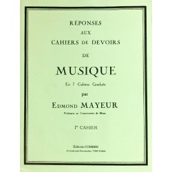 Edmond Mayeur, Réponses aux cahiers de devoirs de musique Cahier 7