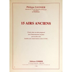 Philippe Sagnier, 15 airs anciens