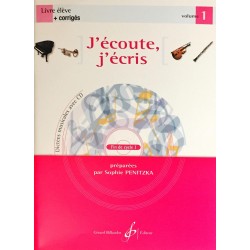 Sophie Penitzka, J'écoute, j'écris Livre de l'élève Volume 1