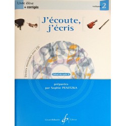 Sophie Penitzka, J'écoute, j'écris Livre de l'élève Volume 2