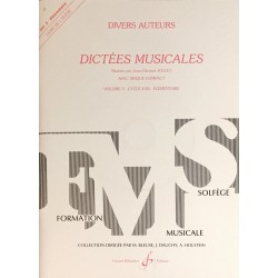 Divers auteurs, Dictées musicales Livre de l'élève Volume 3