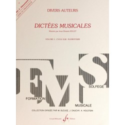 Divers auteurs, Dictées musicales Livre du professeur Volume 3