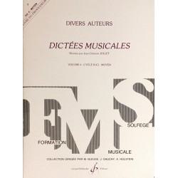 Divers auteurs, Dictées musicales Livre du professeur Volume 4