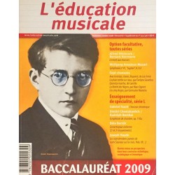 L'éducation musicale, Baccalauréat 2009 Livret du candidat